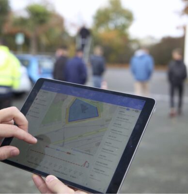 Testdurchlauf „Großveranstaltung“ des Projekts INSPIRE